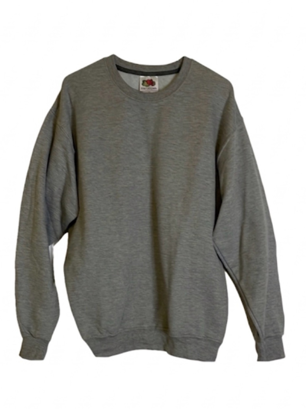 FRUIT OF THE LOOM Pullover Regular Sweatshirt, Men’s Size L, Gray